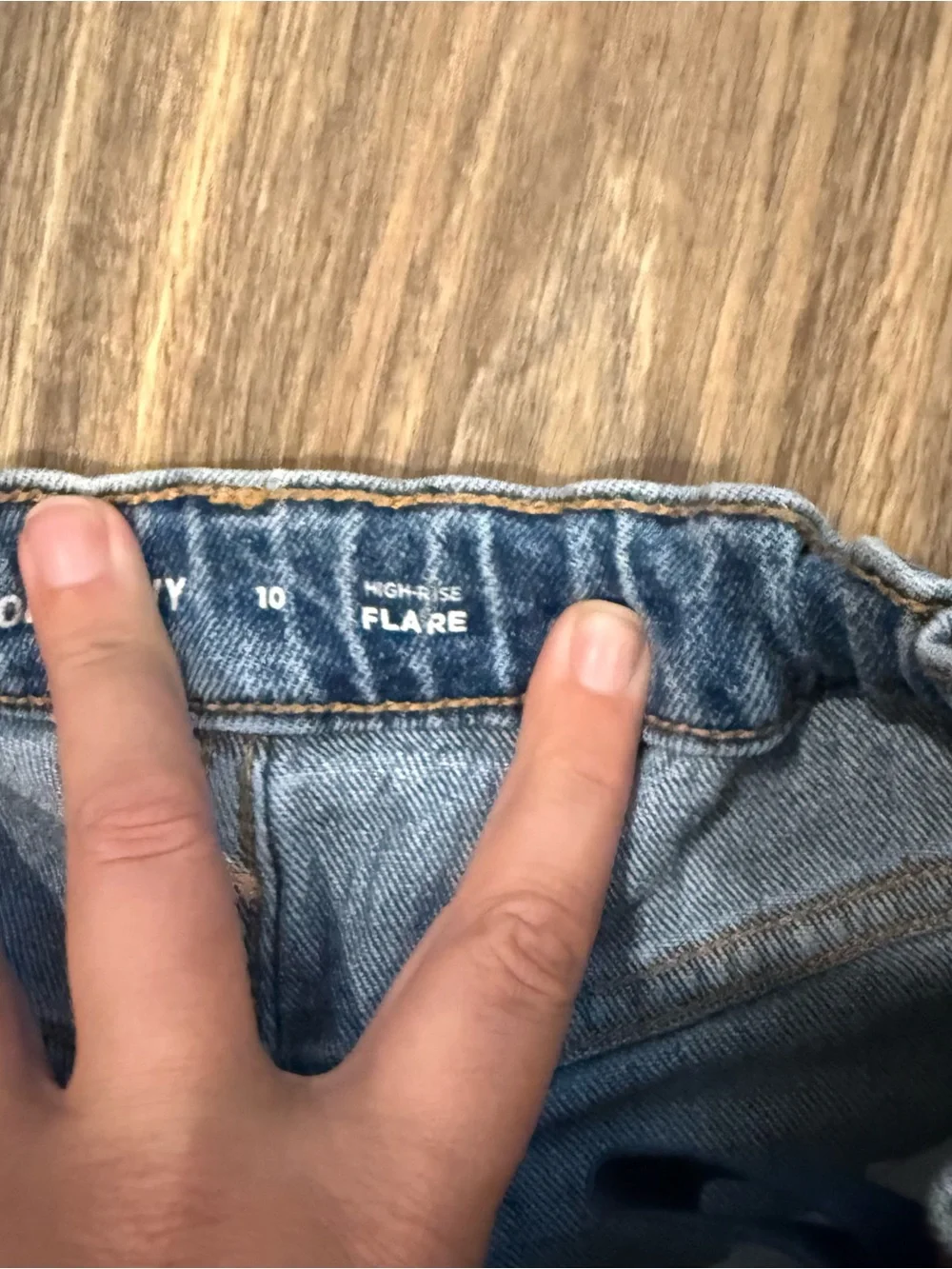 High Rise Flare Distressed Girl’s Blue Flare Jeans Size 10